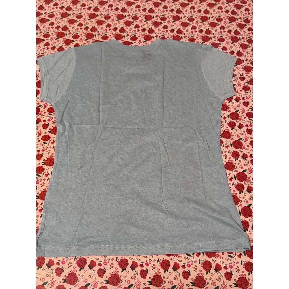 Vintage Style y2k Tattoo Graphic Print T-Shirt Light Blue Roses Stars XL RN
V2 - Picture 2 of 6